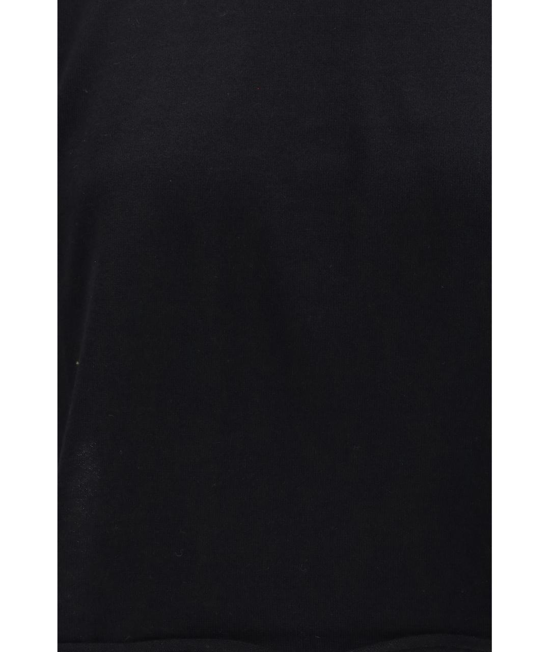 LOULOU STUDIO Черная кашемировая футболка, фото 3
