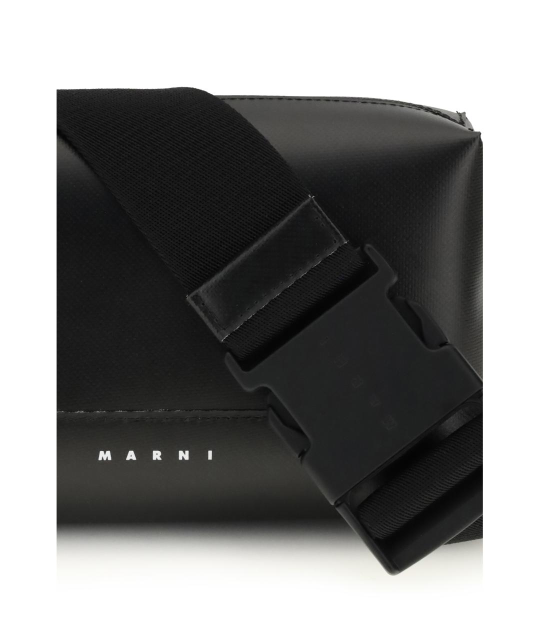 MARNI Черная кожаная сумка на плечо, фото 4