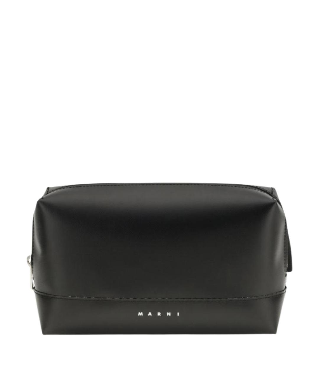 MARNI Черная кожаная сумка на плечо, фото 1