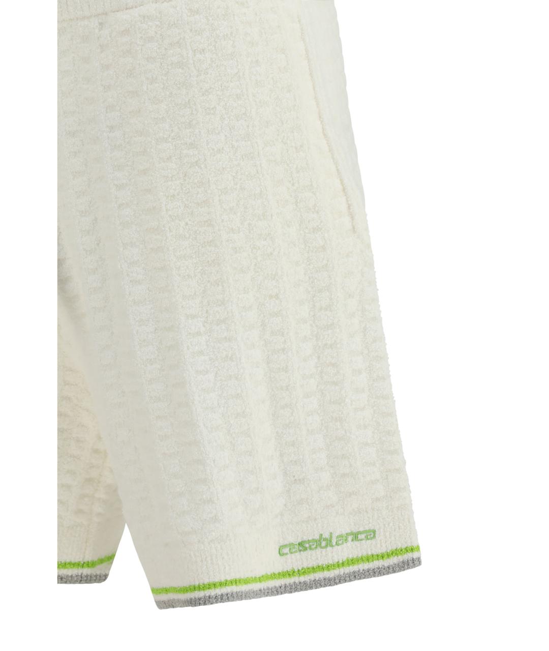 CASABLANCA Белые хлопковые шорты, фото 3