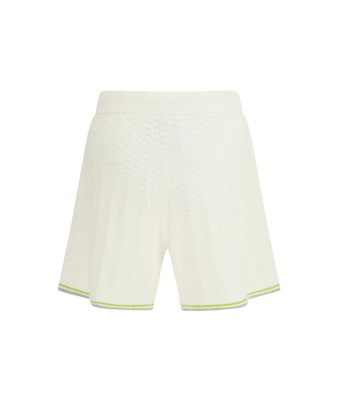 CASABLANCA Белые хлопковые шорты, фото 2