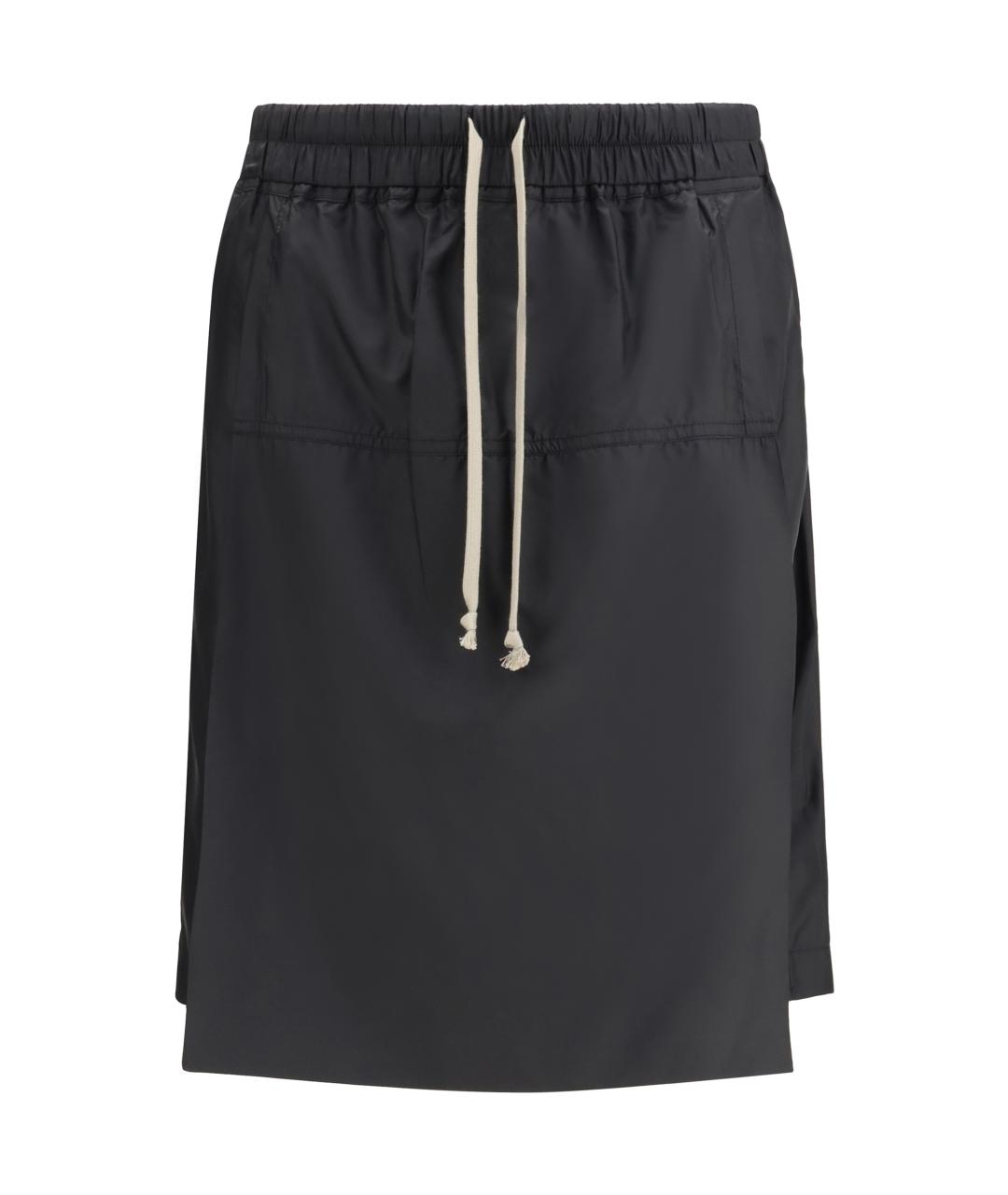 MONCLER Черные полиэстеровые шорты, фото 1