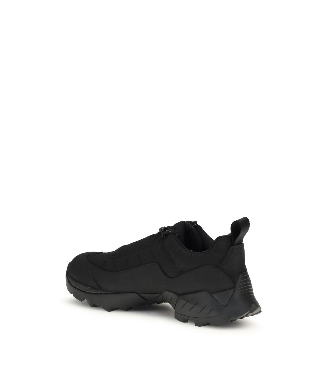 ROA Черные низкие кроссовки / кеды из искусственной кожи, фото 3