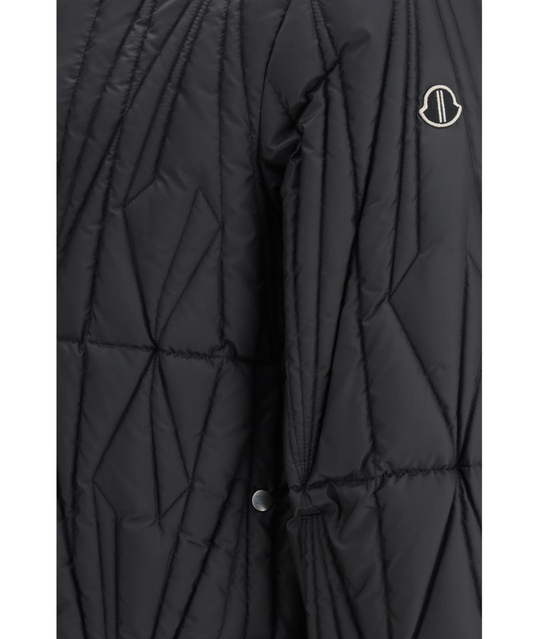 MONCLER Черная полиэстеровая куртка, фото 3