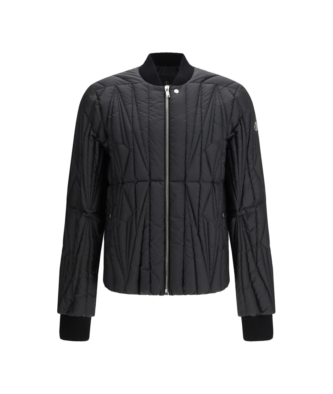 MONCLER Черная полиэстеровая куртка, фото 1