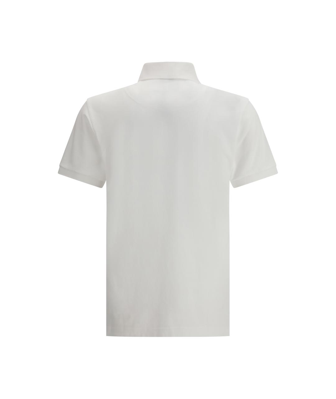 ETRO Белое хлопковое поло с коротким рукавом, фото 2