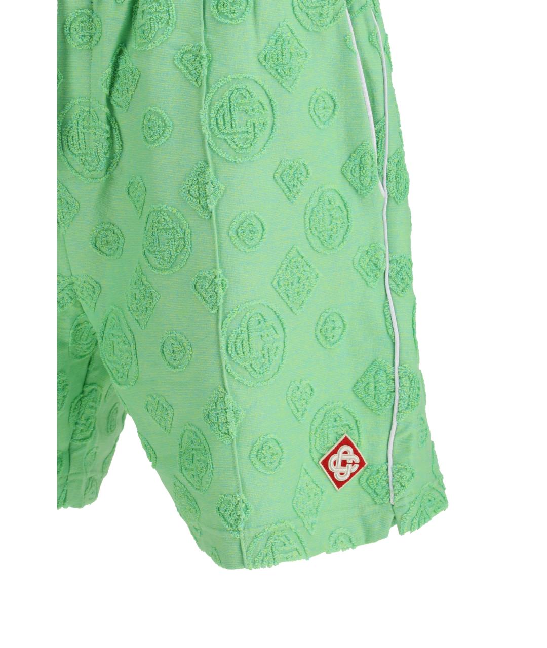 CASABLANCA Зеленые хлопковые шорты, фото 3