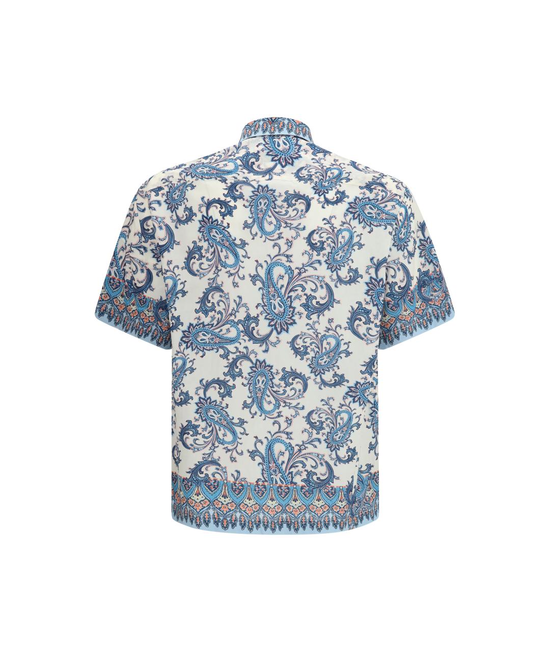 ETRO Голубая хлопковая классическая рубашка, фото 2