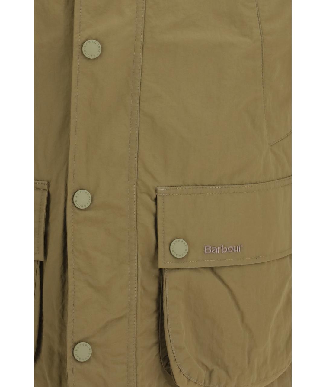 BARBOUR Хаки полиамидовая куртка, фото 3