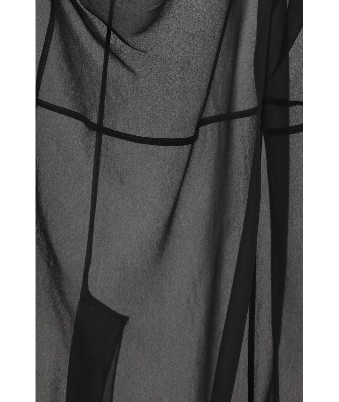 PRADA Черная полиэстеровая юбка миди, фото 3