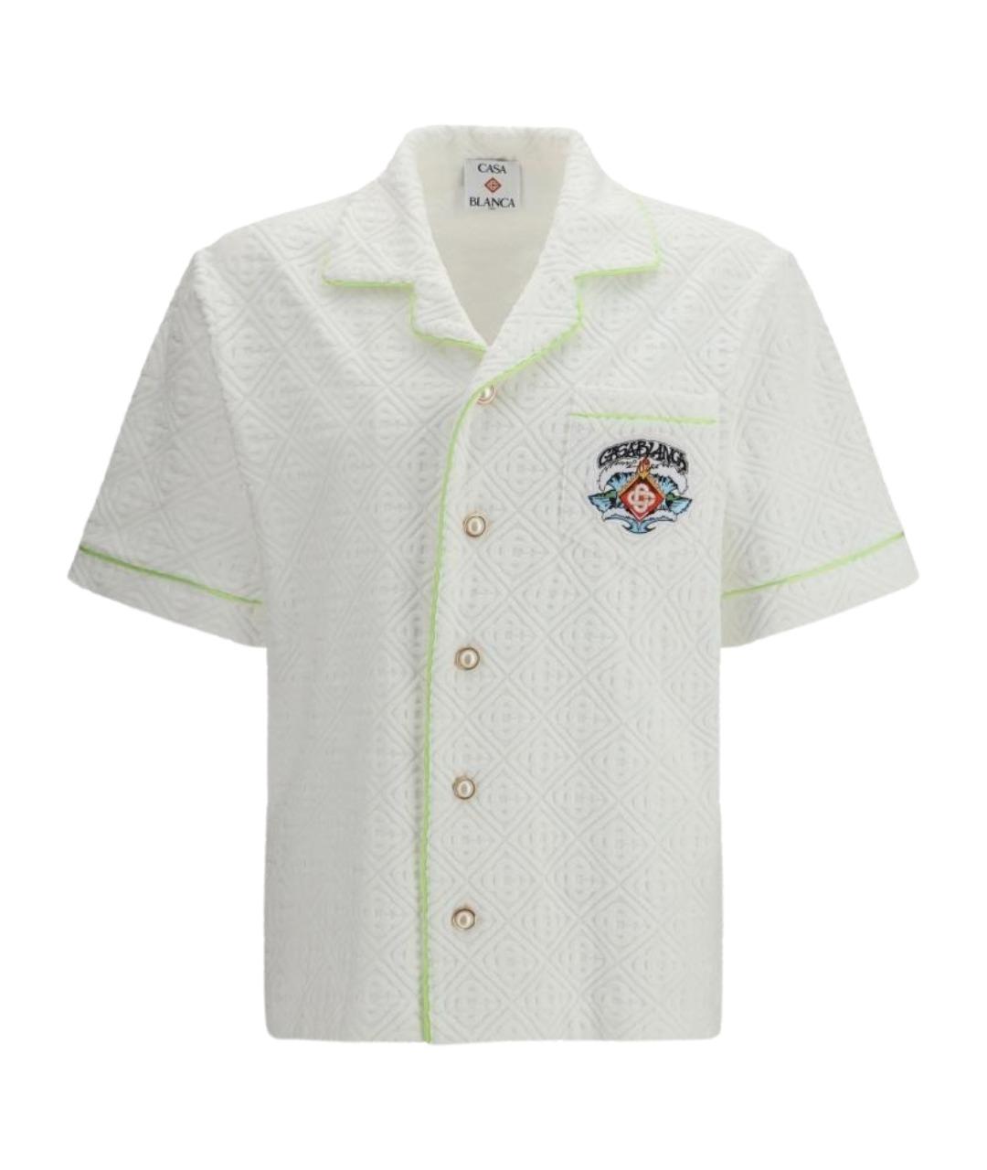 CASABLANCA Белая хлопковая кэжуал рубашка, фото 1