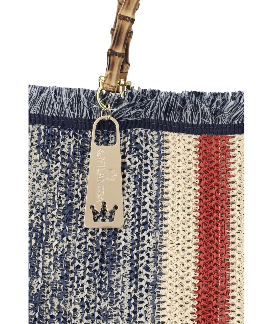 LA MILANESA Мульти пелетеная сумка тоут, фото 4