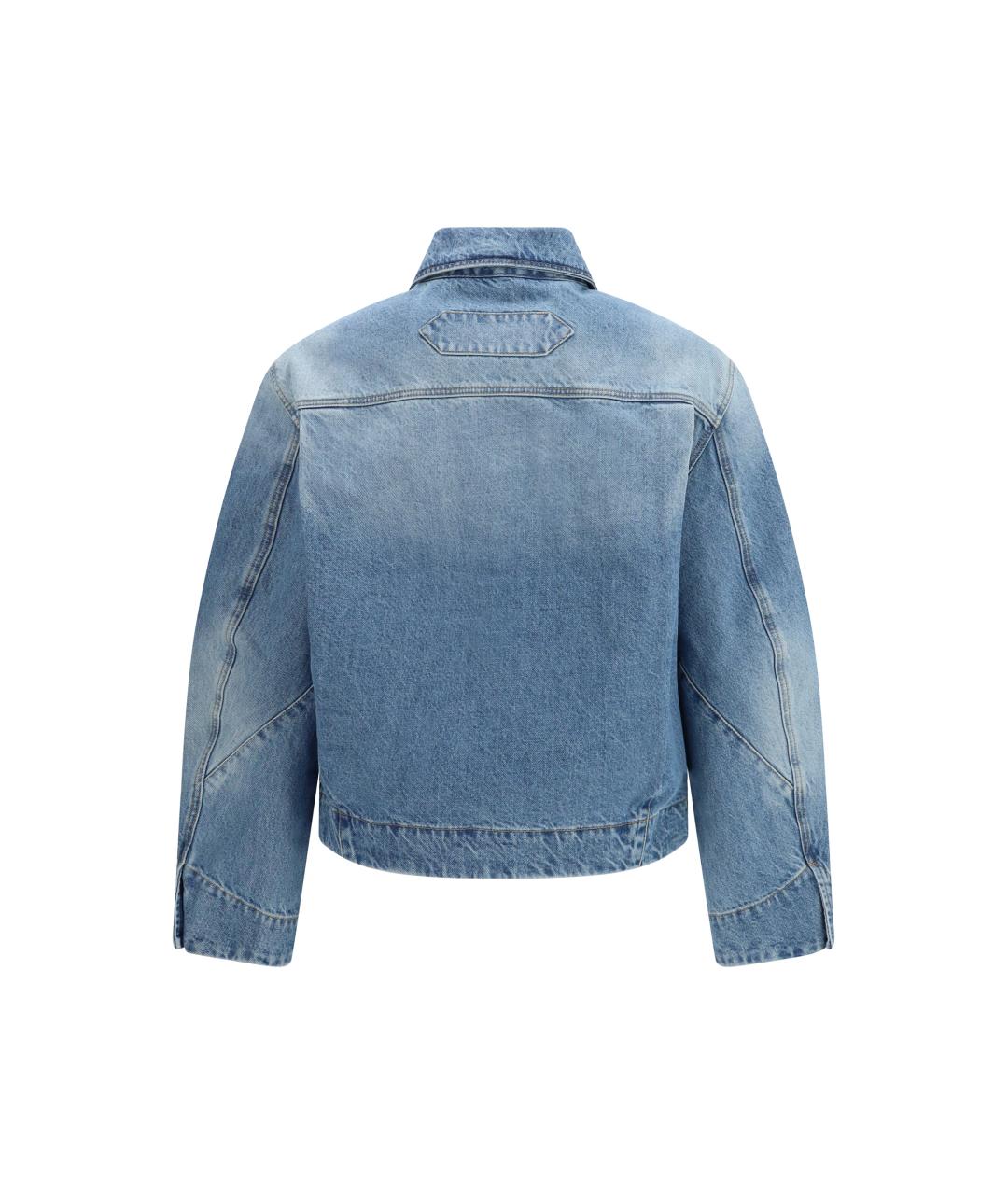 JACQUEMUS Голубая полиамидовая куртка, фото 2