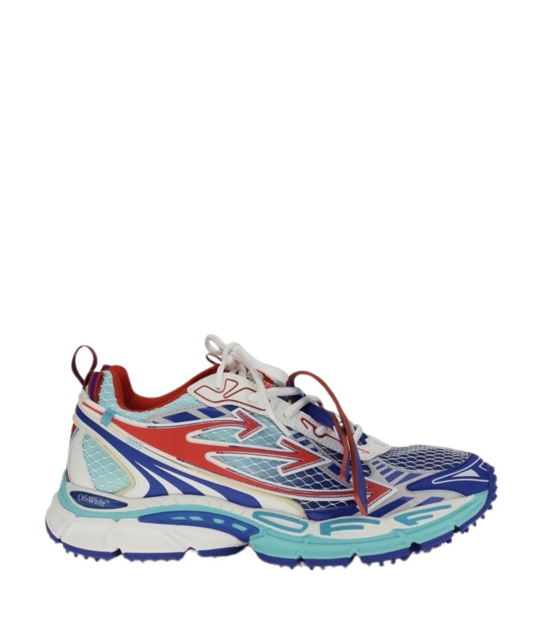 OFF-WHITE Мульти текстильные низкие кроссовки / кеды, фото 1