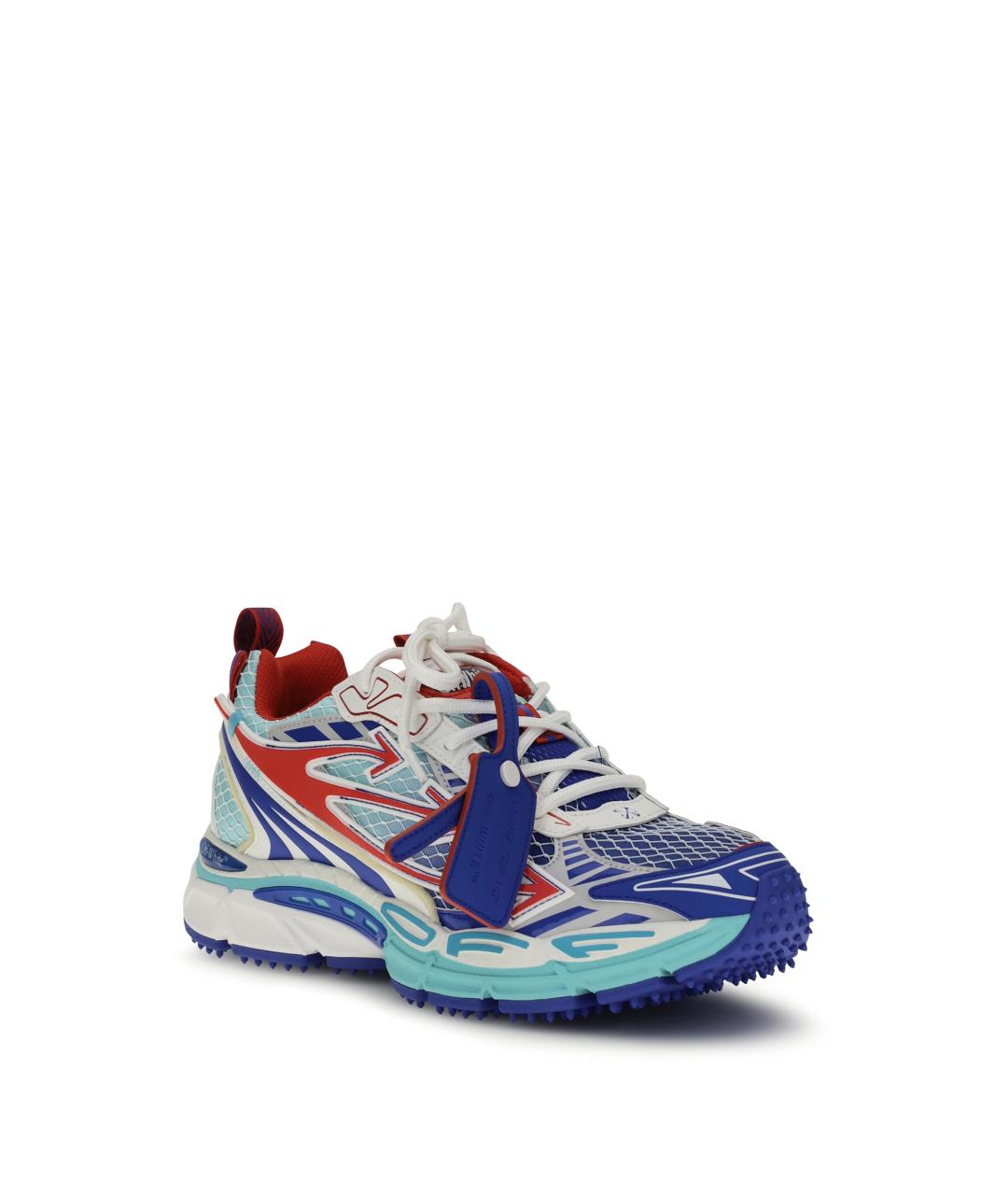 OFF-WHITE Мульти текстильные низкие кроссовки / кеды, фото 2