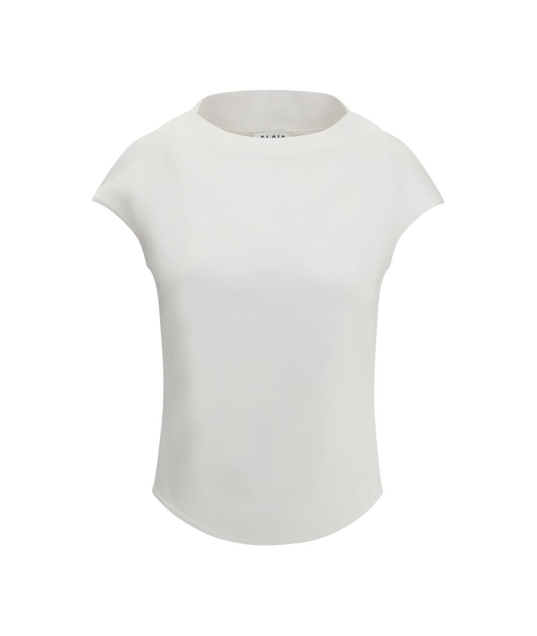 ALAIA Белая хлопковая футболка, фото 1