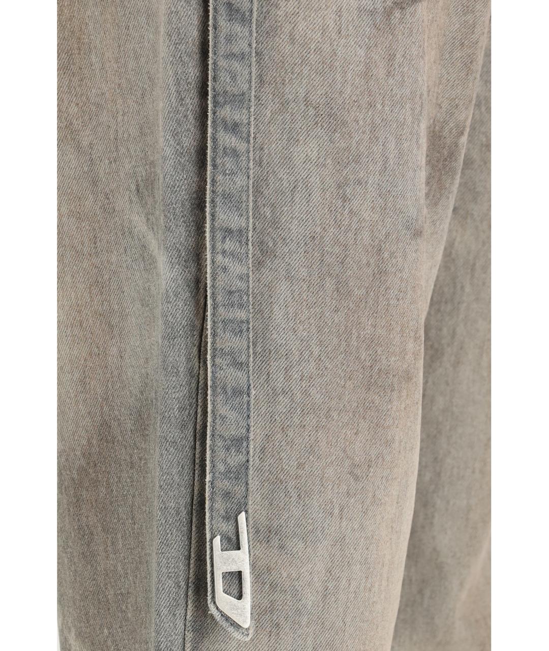 DIESEL Бежевые хлопковые прямые джинсы, фото 3