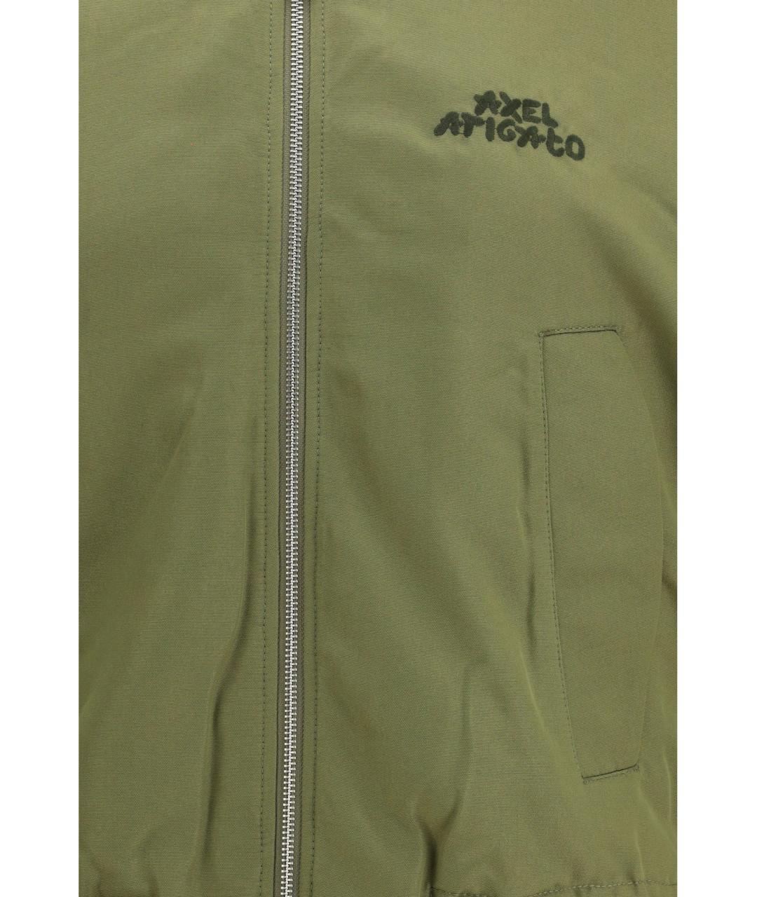 AXEL ARIGATO Зеленая полиэстеровая куртка, фото 3