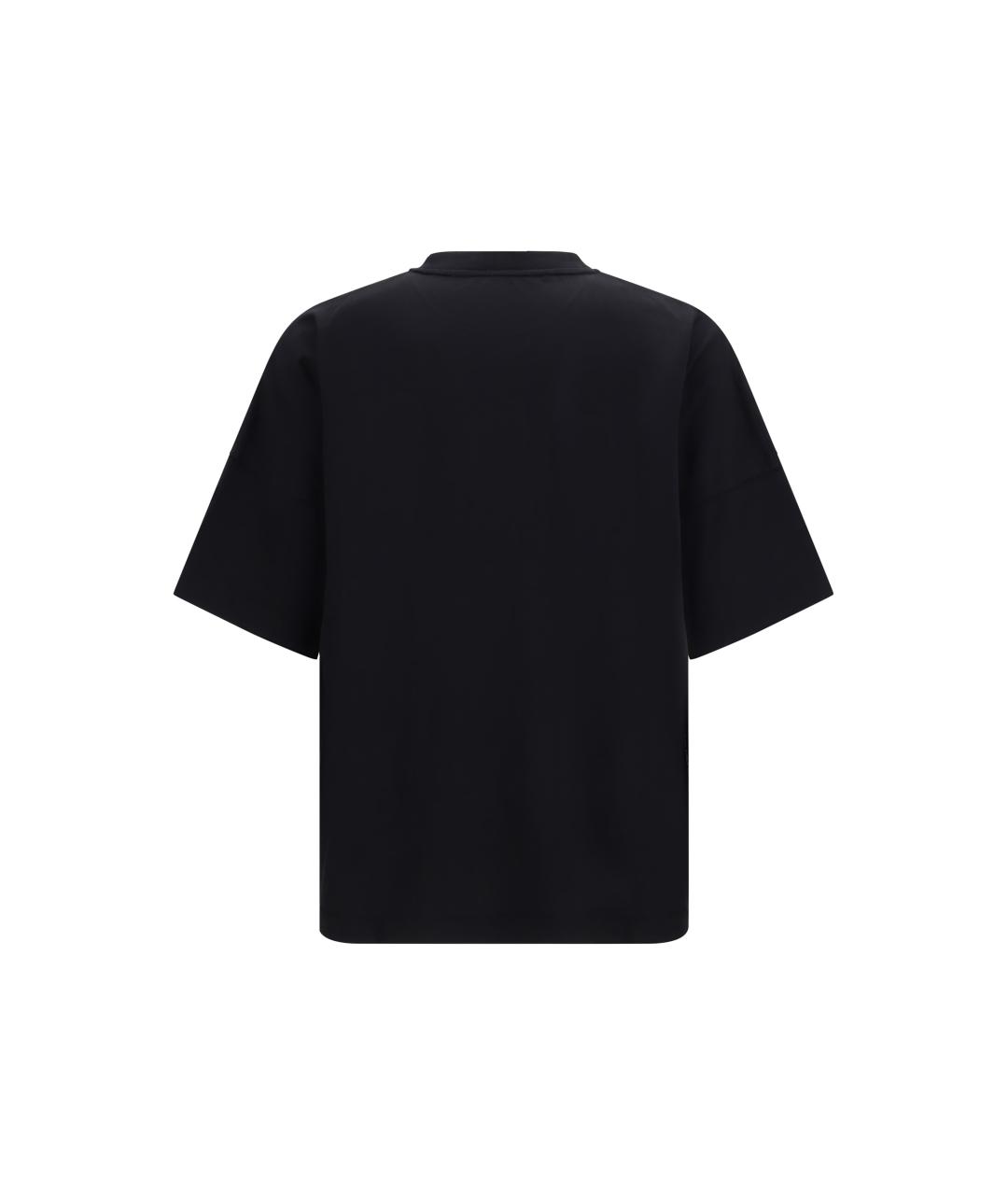 PALM ANGELS Черная хлопковая футболка, фото 2