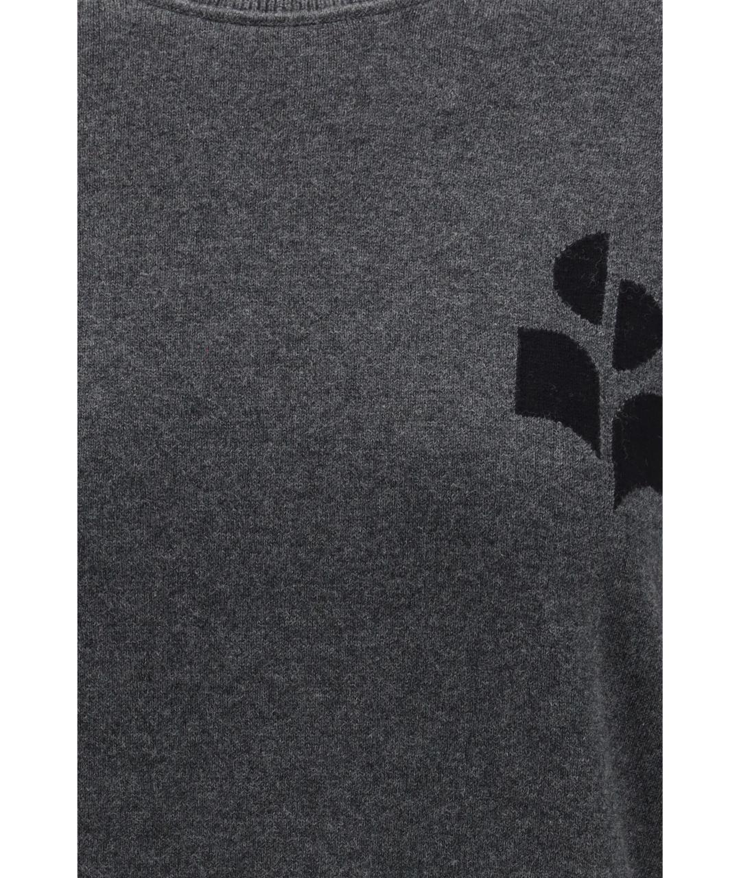 ISABEL MARANT ETOILE Антрацитовый шерстяной джемпер / свитер, фото 3