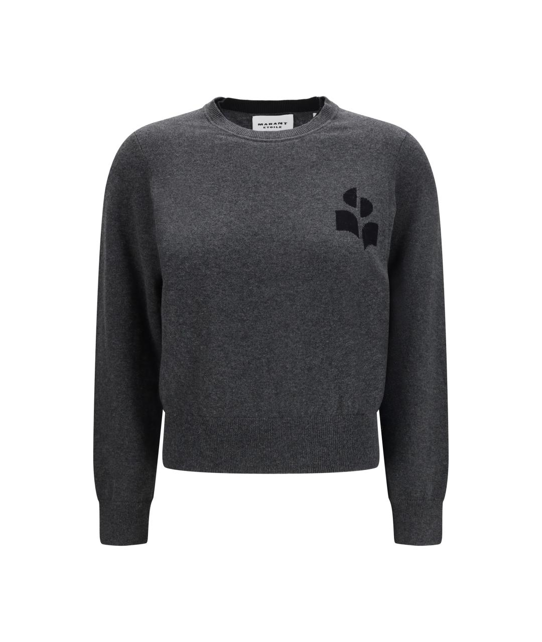 ISABEL MARANT ETOILE Антрацитовый шерстяной джемпер / свитер, фото 1