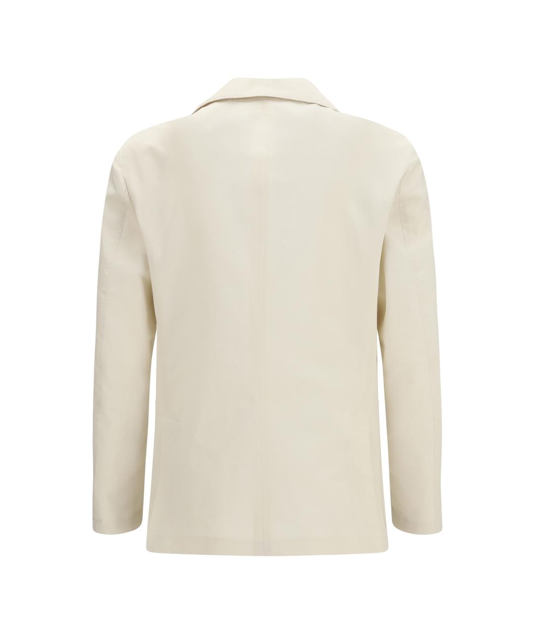 LARDINI Бежевый хлопковый пиджак, фото 2