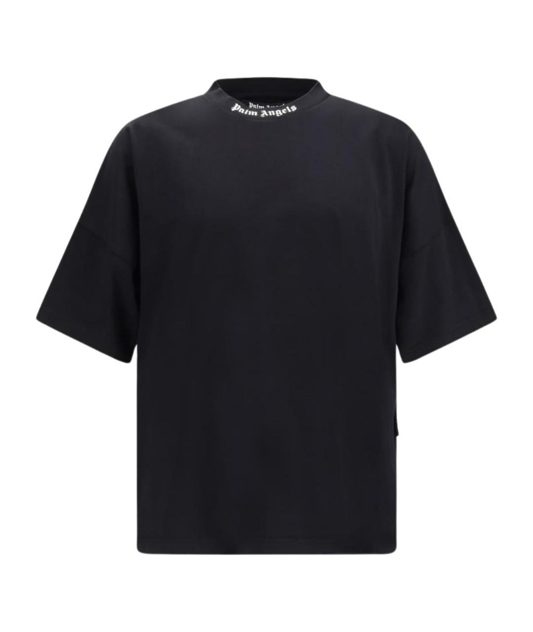 PALM ANGELS Черная хлопковая футболка, фото 1