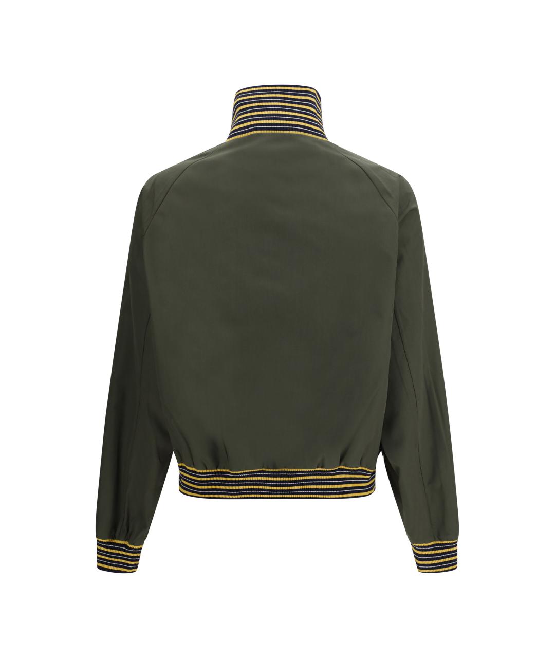 PRADA Зеленая полиэстеровая куртка, фото 2