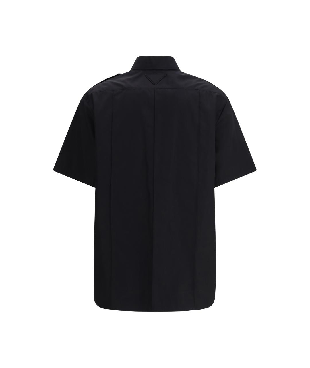 PRADA Черная хлопковая рубашка, фото 2