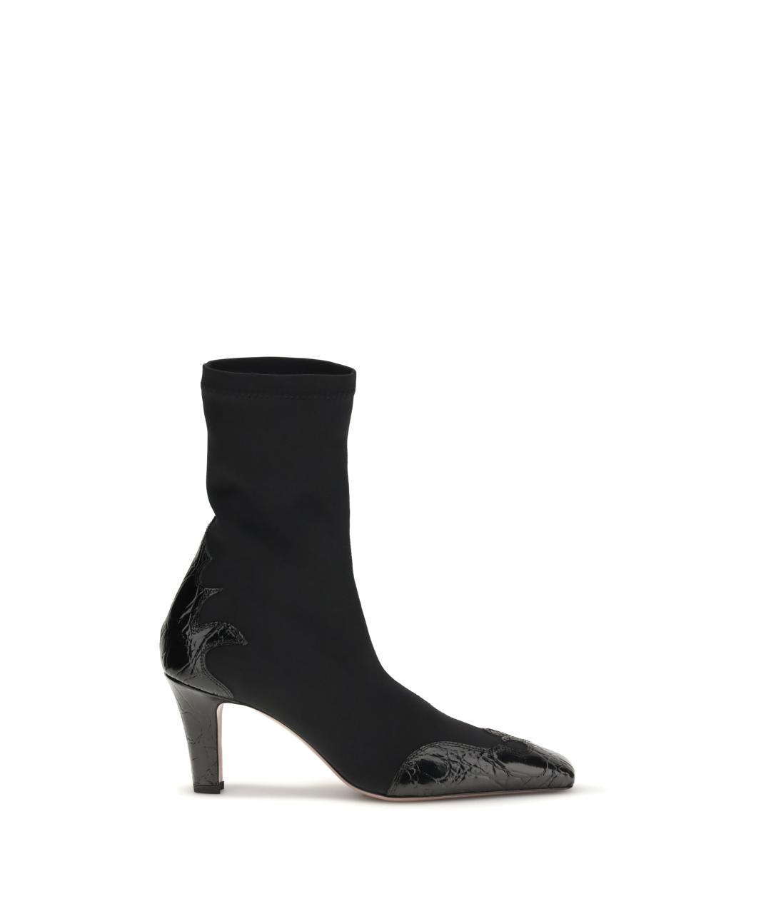 PARIS TEXAS Черные кожаные ботинки, фото 1