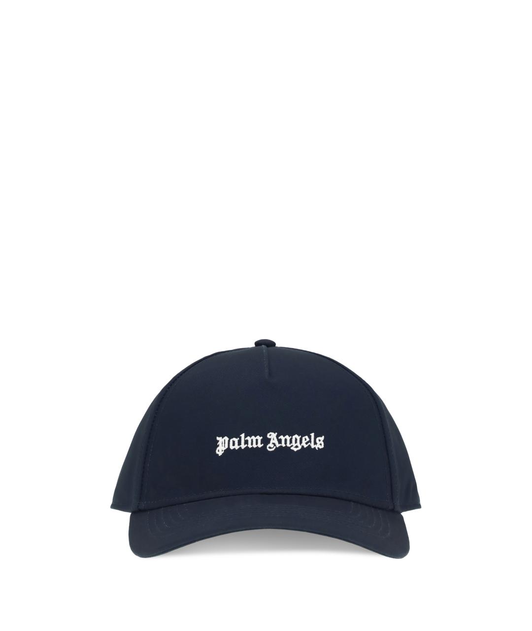 PALM ANGELS Синяя хлопковая кепка/бейсболка, фото 1