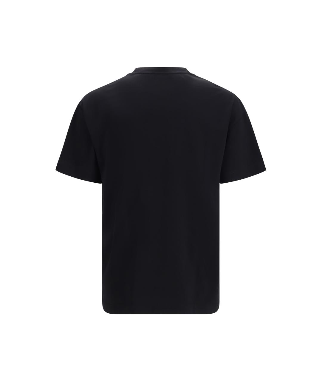 PALM ANGELS Черная хлопковая футболка, фото 2