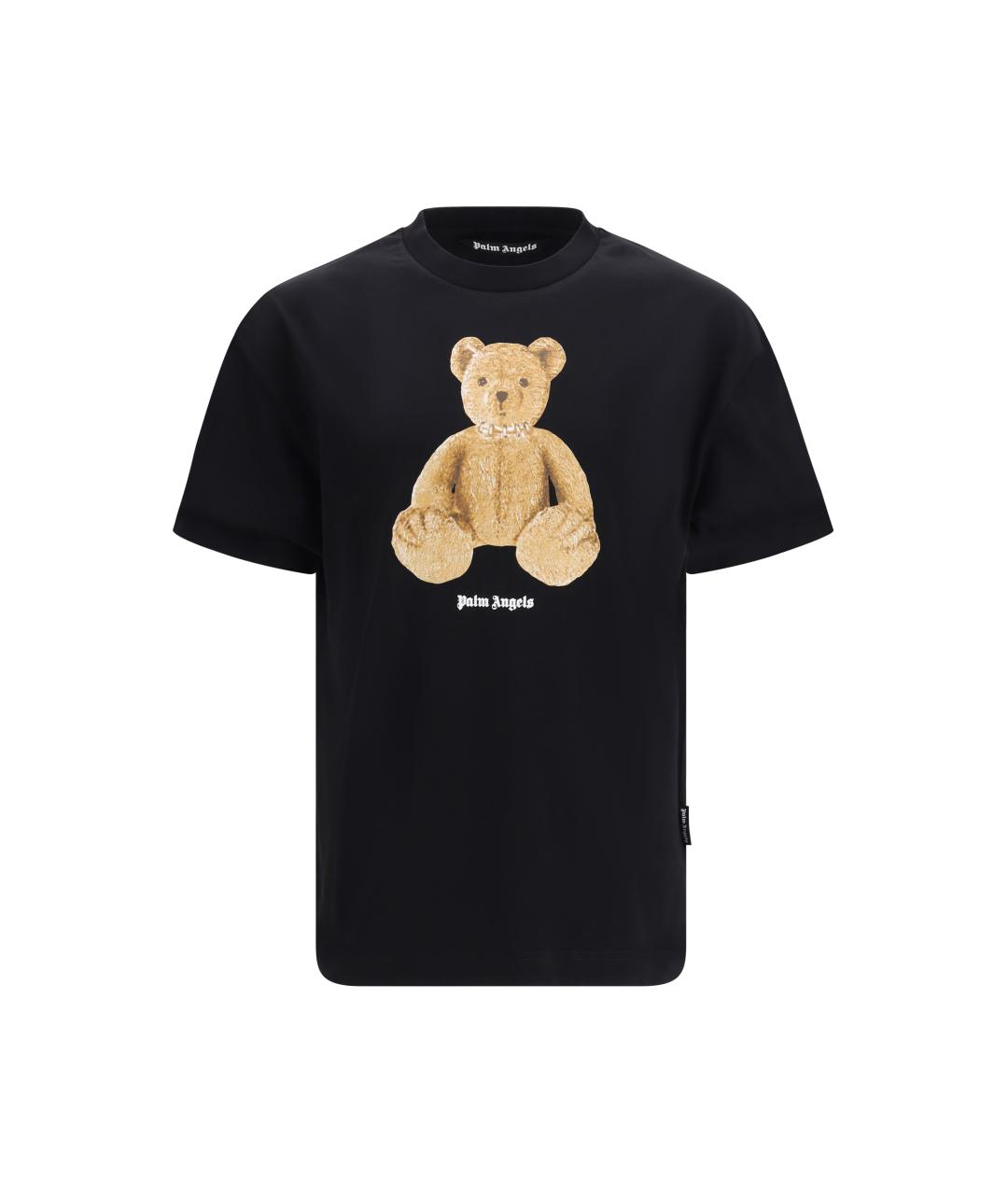 PALM ANGELS Черная хлопковая футболка, фото 1