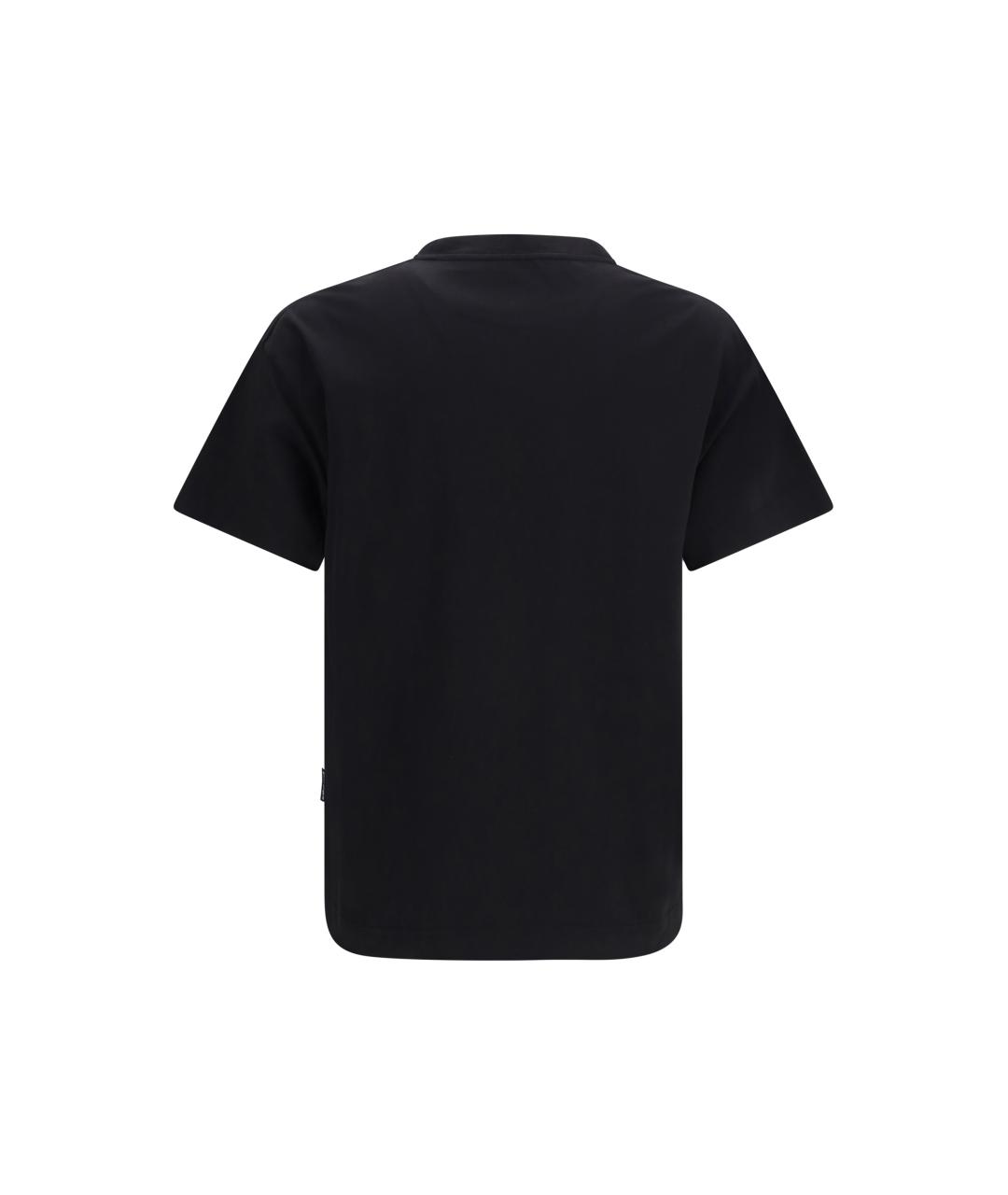 PALM ANGELS Черная хлопковая футболка, фото 2