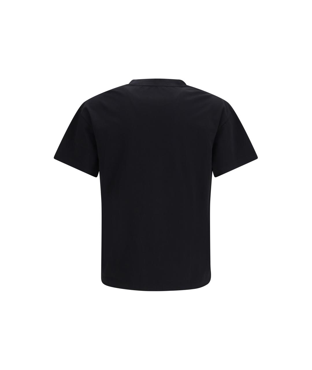 PALM ANGELS Черная хлопковая футболка, фото 2