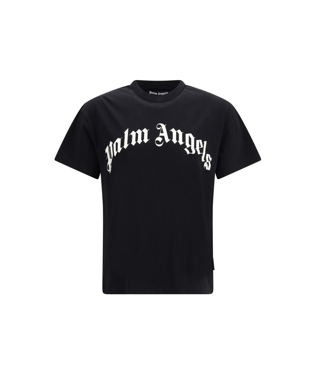 PALM ANGELS Черная хлопковая футболка, фото 1
