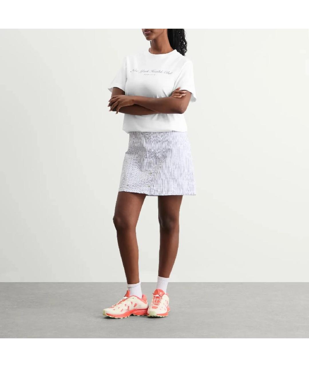 SPORTY AND RICH Белая хлопковая футболка, фото 4