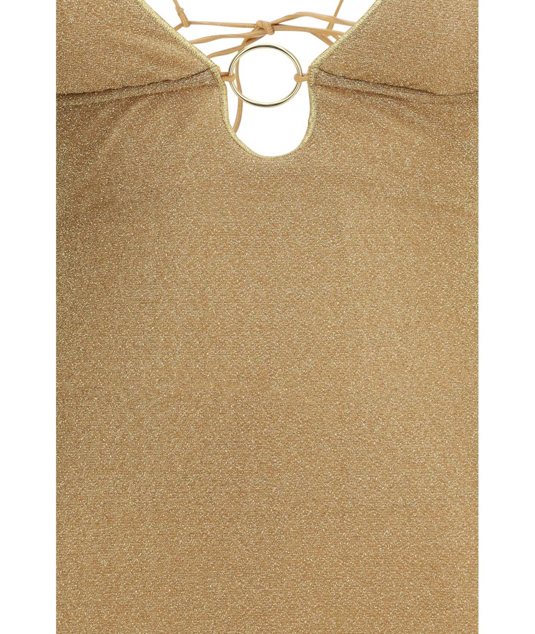 OSEREE Золотое полиамидовое повседневное платье, фото 3
