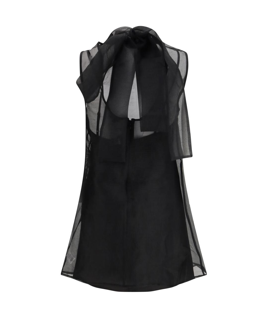 STAUD Черное полиэстеровое коктейльное платье, фото 2