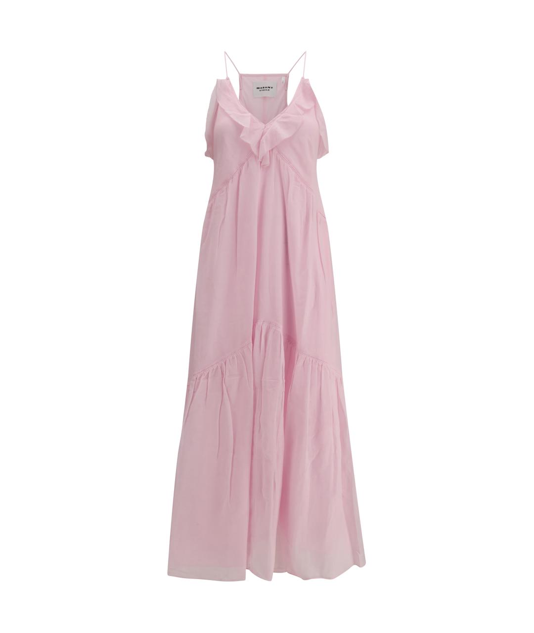 ISABEL MARANT ETOILE Розовое хлопковое коктейльное платье, фото 1