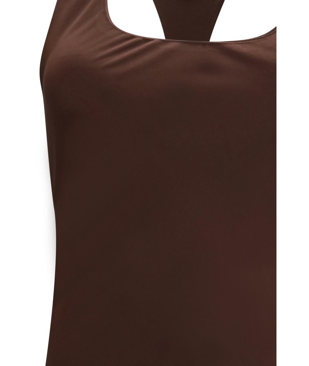 STAUD Коричневое повседневное платье, фото 3
