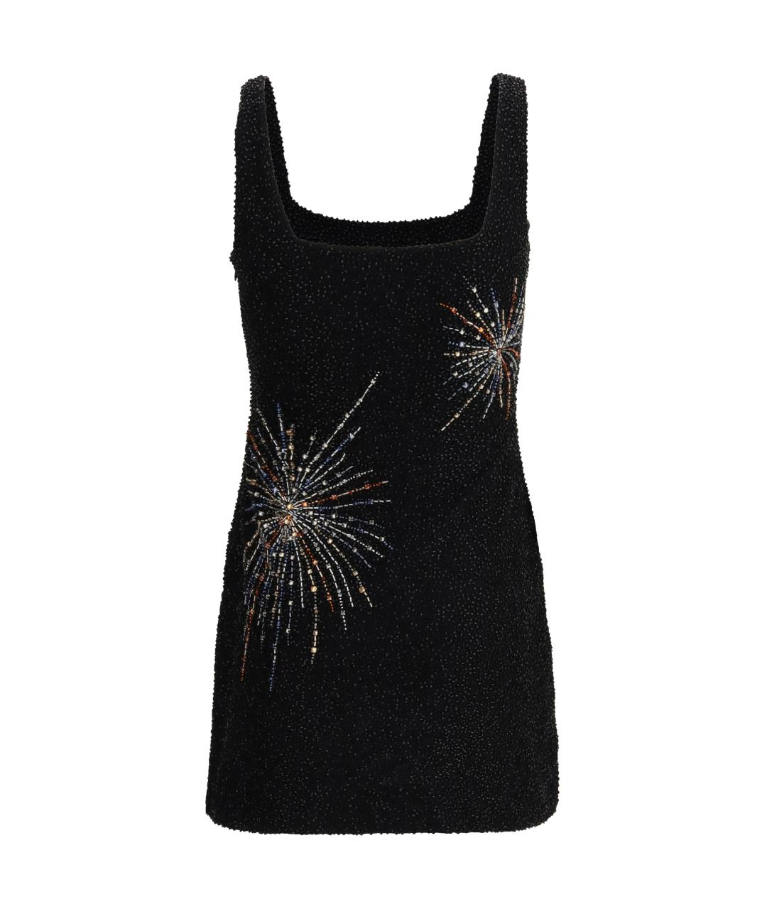 STAUD Черное полиамидовое коктейльное платье, фото 2