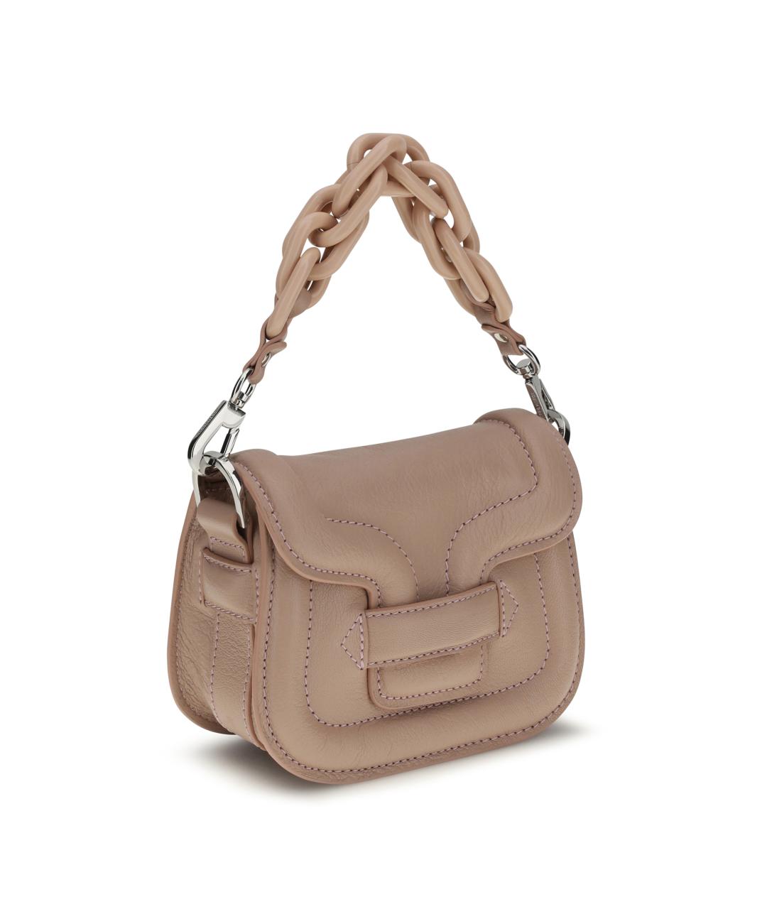 PIERRE HARDY Розовая кожаная сумка через плечо, фото 2