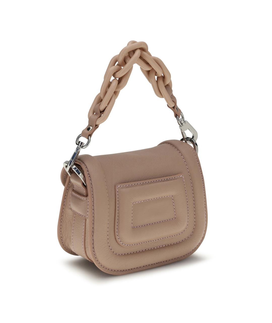 PIERRE HARDY Розовая кожаная сумка через плечо, фото 3