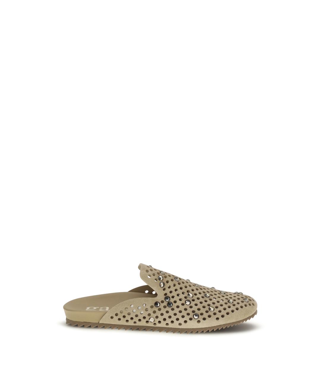 PEDRO GARCÍA Бежевые кожаные мюли, фото 1