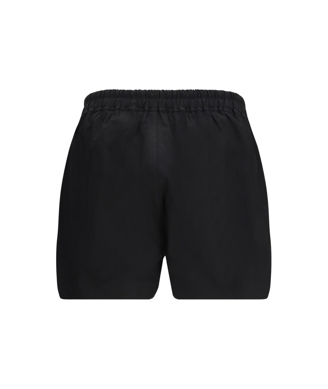 RICK OWENS Черные хлопковые шорты, фото 2