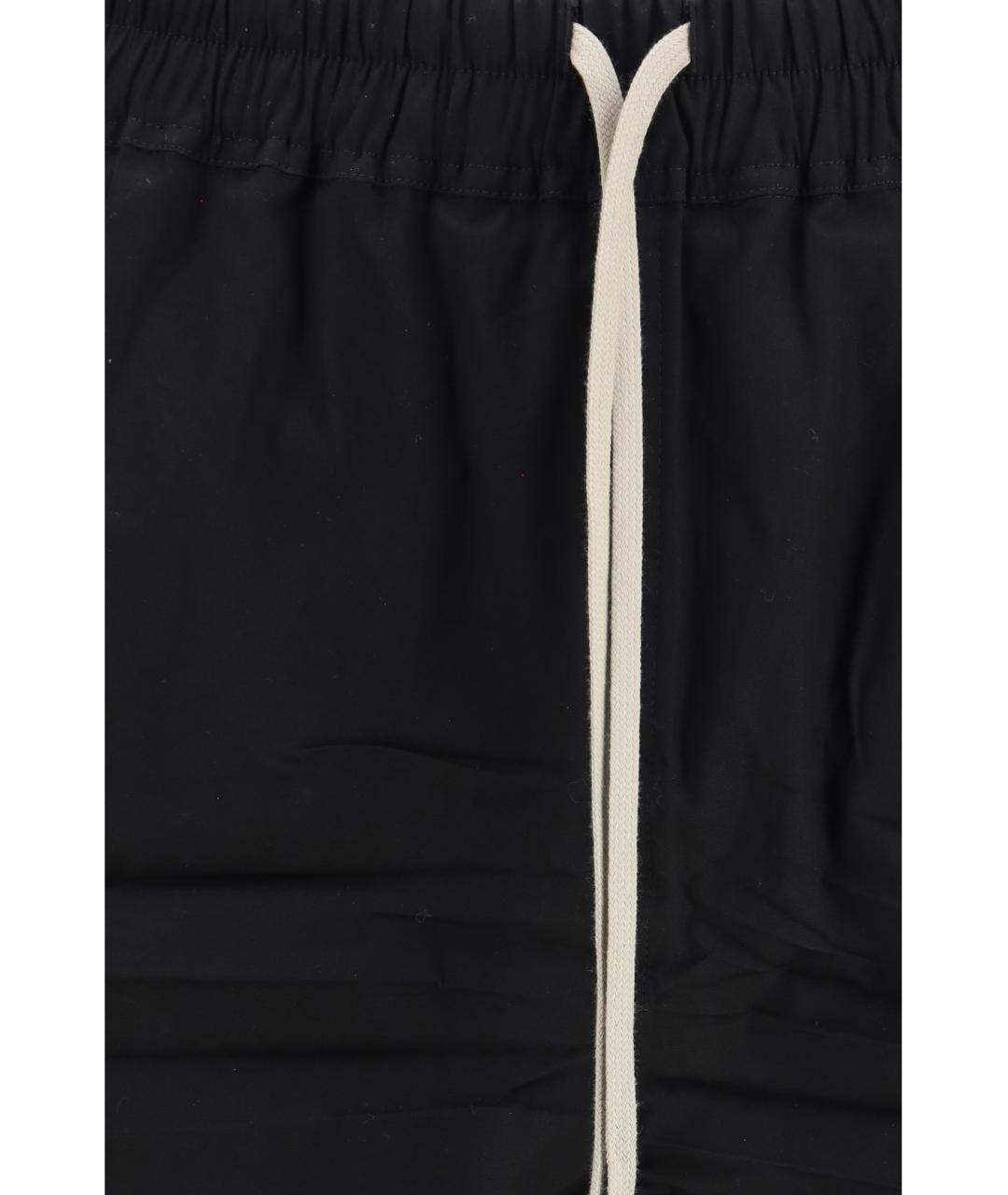 RICK OWENS Черные хлопковые шорты, фото 3