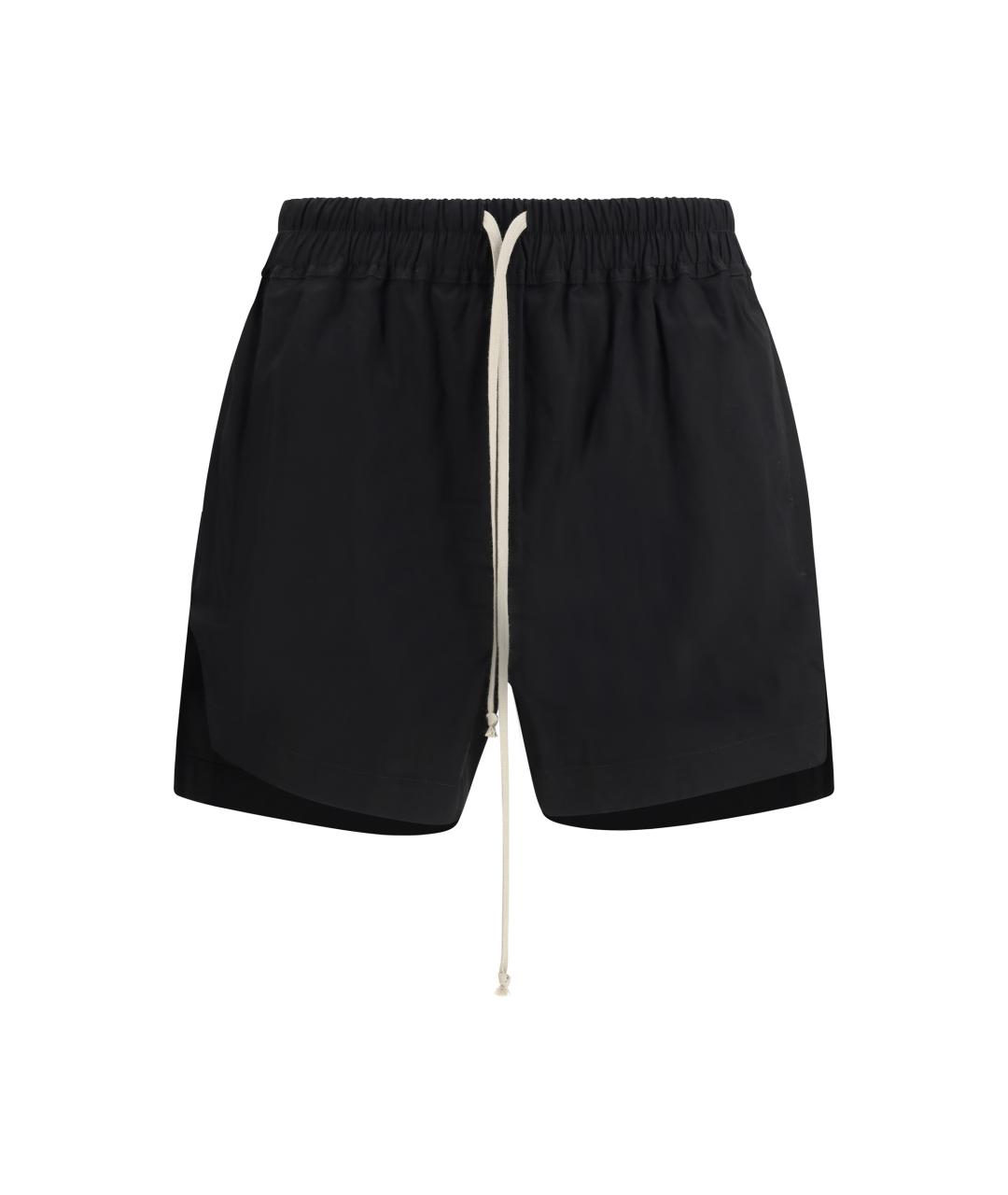 RICK OWENS Черные хлопковые шорты, фото 1