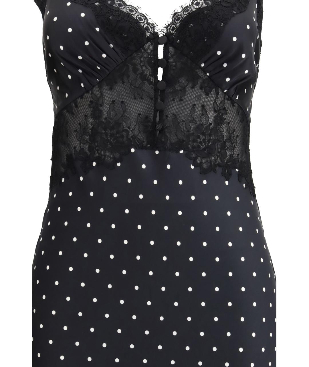 SELF-PORTRAIT Черное полиэстеровое повседневное платье, фото 3