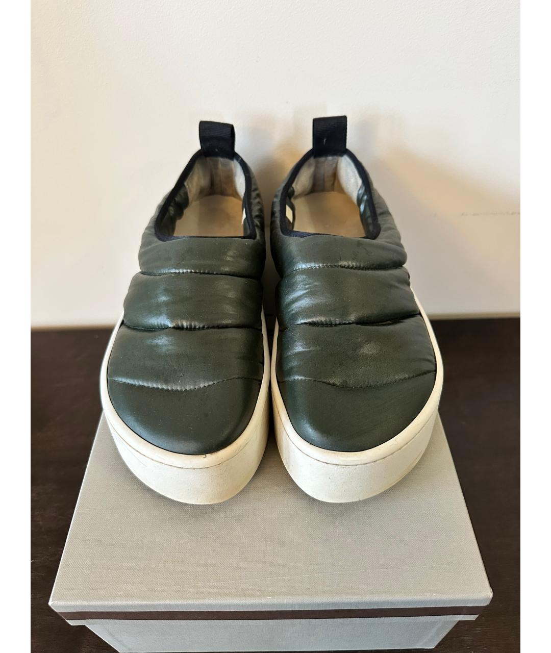 MARNI Зеленые синтетические слипоны, фото 2